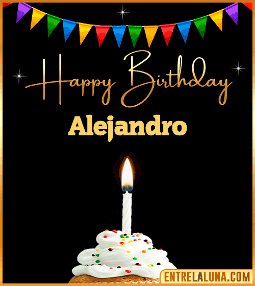 GiF Happy Birthday Alejandro